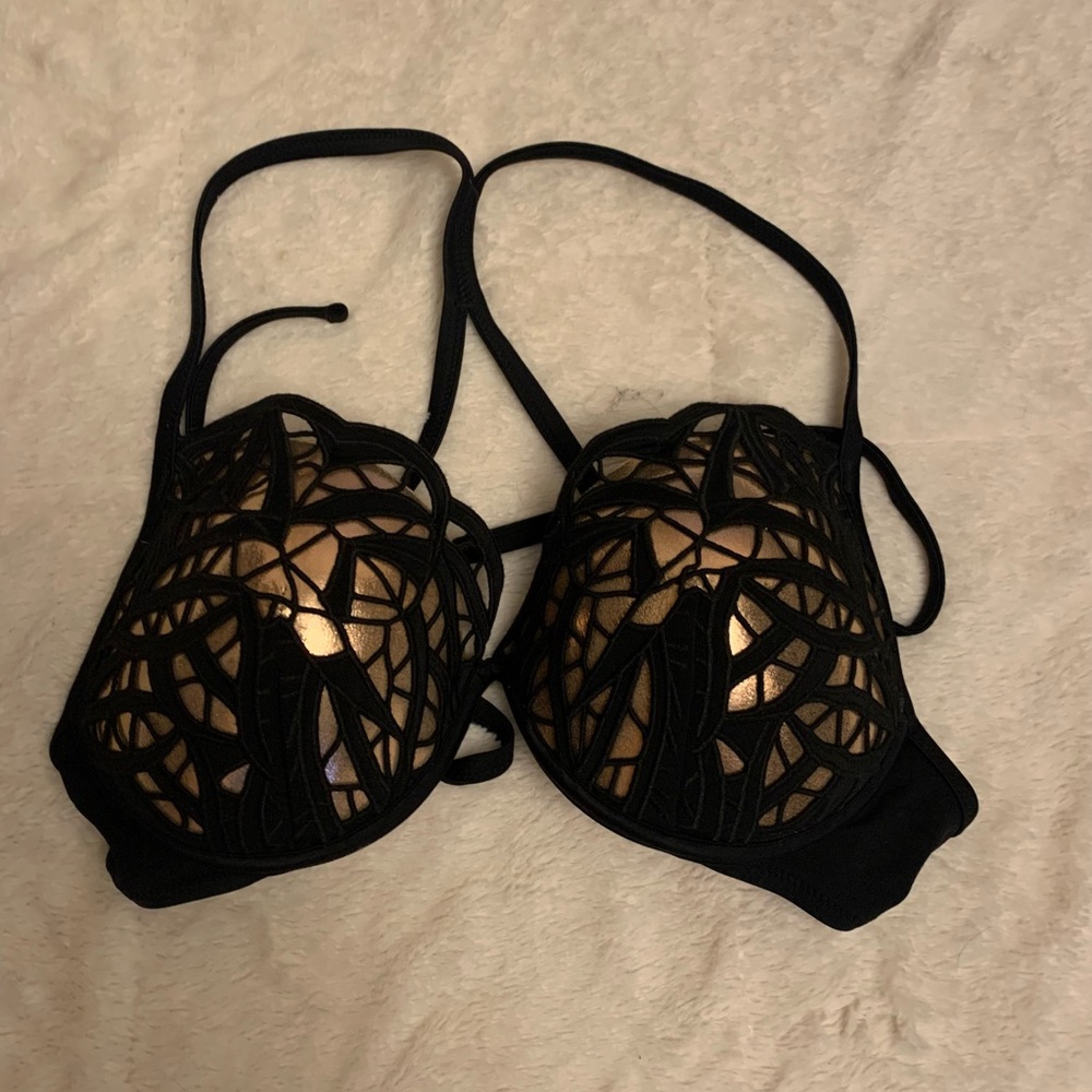 Target Rose Gold / Black swim top
